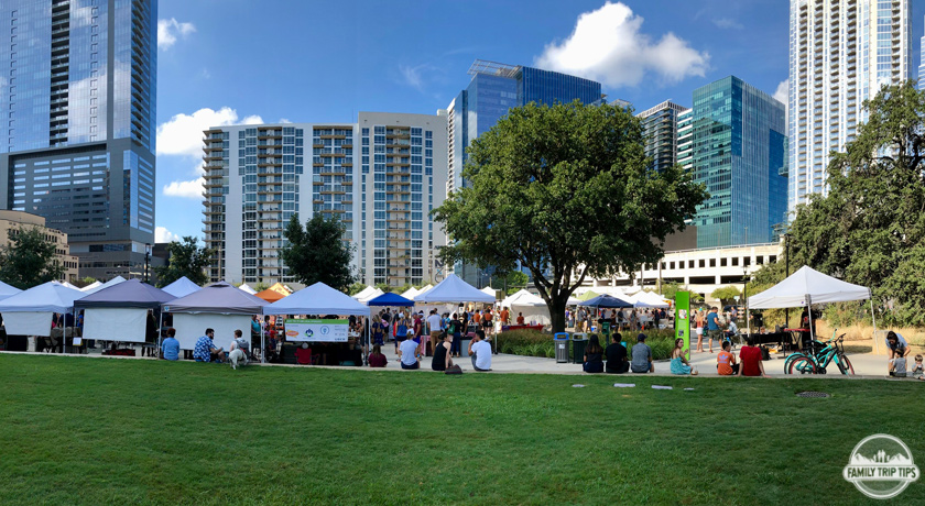 Lawn at SFC Farmers Marketg Republic Square Austin